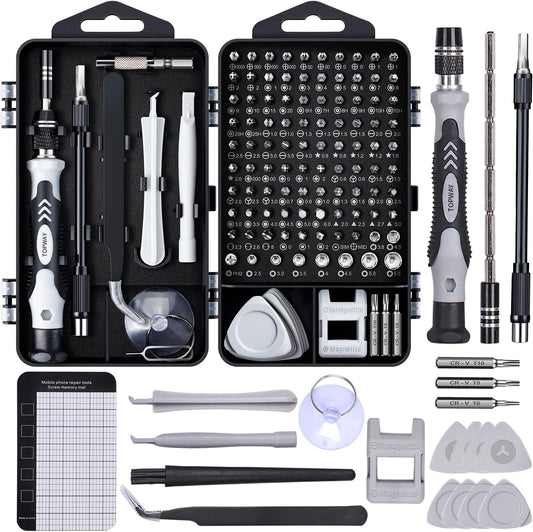 PC Precision Screwdriver Set: 122 PCS Electronics Repair Tool Kit Mini Magnetic Screwdriver Kit for Computer Laptop iPhone MacBook