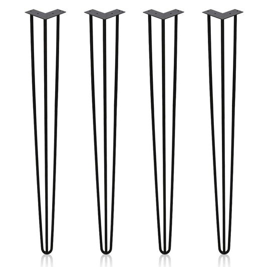 Goluckyin 4er Hairpin Legs desk table legs 61cm 3 rod