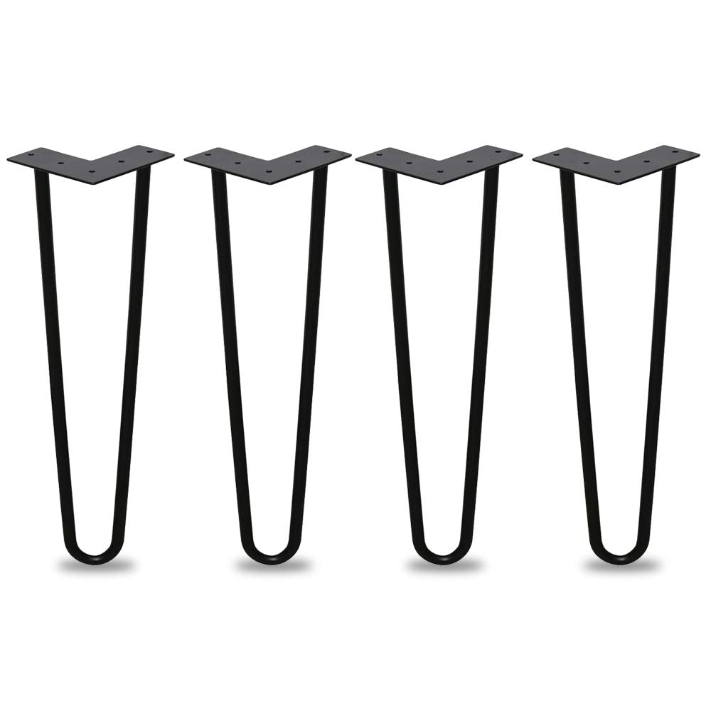 Goluckyin 4er Hairpin Legs desk table legs 30cm 2 rod