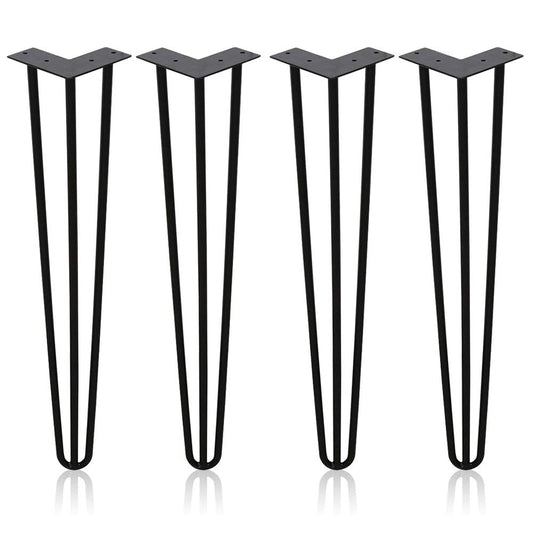 Goluckyin 4er Hairpin Legs desk table legs 35cm 3 rod