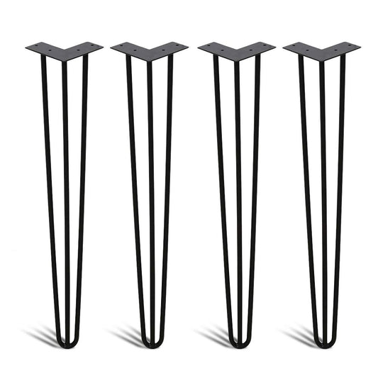 Goluckyin 4er Hairpin Legs desk table legs 40cm 3 rod